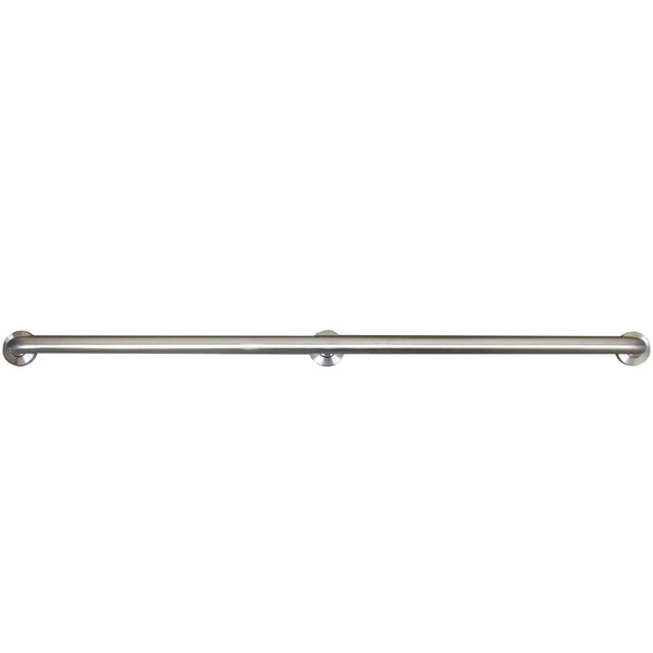 Barra de apoyo de 54 in, diámetro de 1-1/2 in, separación de 1-1/2 in de la pared, tornillos ocultos, acero inoxidable satinado, Stone Harbor Hardware (C) - Caja abierta