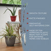 Bloem Llc Ap06908 6.5 Charcoal Ariana Self Watering Planter