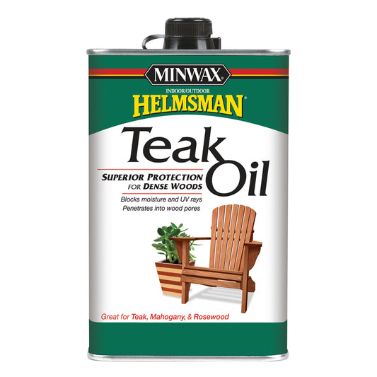 Minwax Helmsman Transparent Amber Oil-Based Teak Oil 1 pt. (Pack of 4)