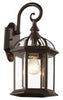 Bel Air Lighting Wentworth Rustic Brown Switch Incandescent Wall Lantern