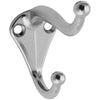 National Hardware Nickel Plated Zinc 2.75 in. L Coat/Hat Hook 35 lb (Pack of 5)