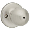 Kwikset  Polo  Satin Nickel  Steel  Privacy Knob  3  Right or Left Handed