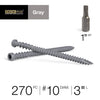 Deck Plus No. 10  x 3 in. L Star Flat Head Composite Deck Screws 5 lb.