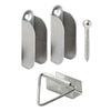 Prime-Line Silver Aluminum Screen Hanger and Latch 1 pk