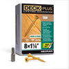 Deck Plus No. 8  x 1-1/4 in. L Star Flat Head Exterior Deck Screws 1 lb.
