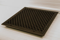Steelcrest Designer 20 X 20 Hinged Oil-Rubbed Bronze Return-Air Filter Grille With Washable/Removable Black Filter