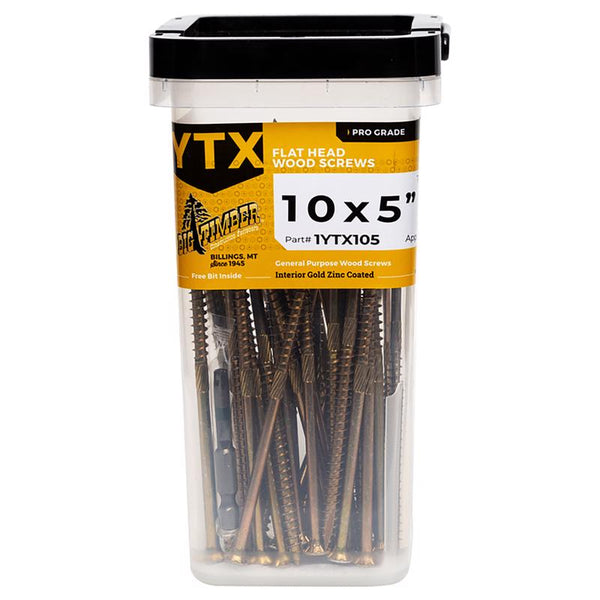 TORNILLOS PARA MADERA N.° 10 5"L
