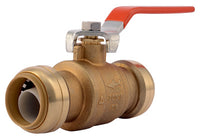 SharkBite 1 in. Brass Push Fit Ball Valve Lever For Potable Water - Deal of The Week