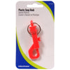 Hillman Plastic Multicolored Snap Hook Clip Strip (Pack of 12).