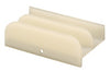 Prime-Line 9/16 in. H X 1-1/2 in. W White Shower Door Bottom Guide