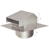 Deflect-O 4 in. Dia. Aluminum Roof Cap With Tailpipe (Pack of 2)