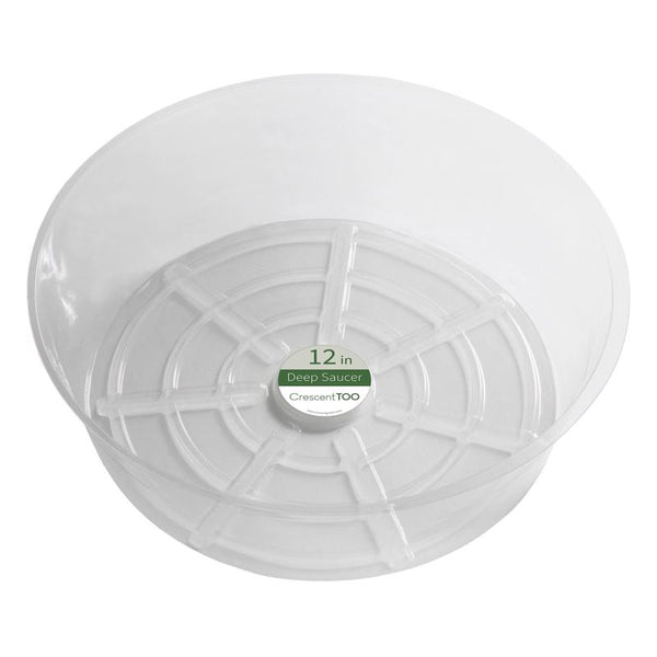 Crescent Garden 3.7 in. H X 12 in. D Plastic Plant Saucer Clear (Pack of 50)