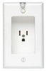 Leviton 15 amps 125 V Single White Outlet 5-15R 1 pk