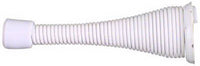 National Hardware Steel w/Rubber Tip White Spring Door Stop Mounts to wall .5 in.