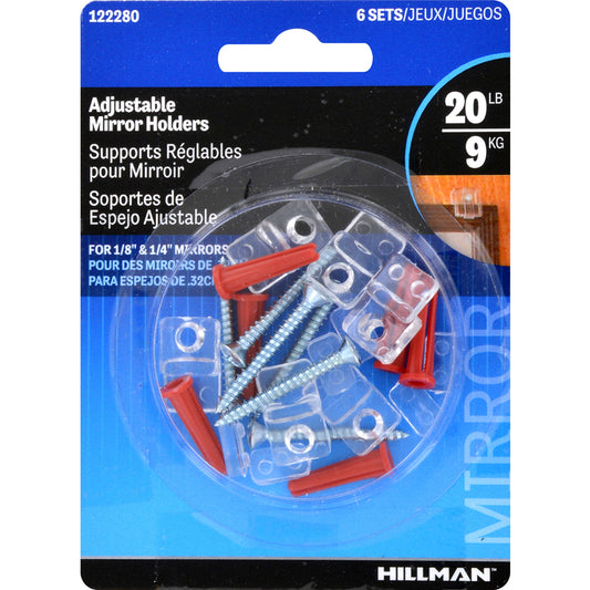 Hillman AnchorWire Medium Mirror Holder Kit 1 lb. 6 pk (Pack of 10)