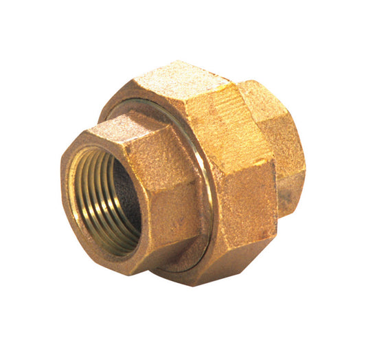 JMF Company 1-1/4 in. FPT X 1-1/4 in. D FPT Brass Union