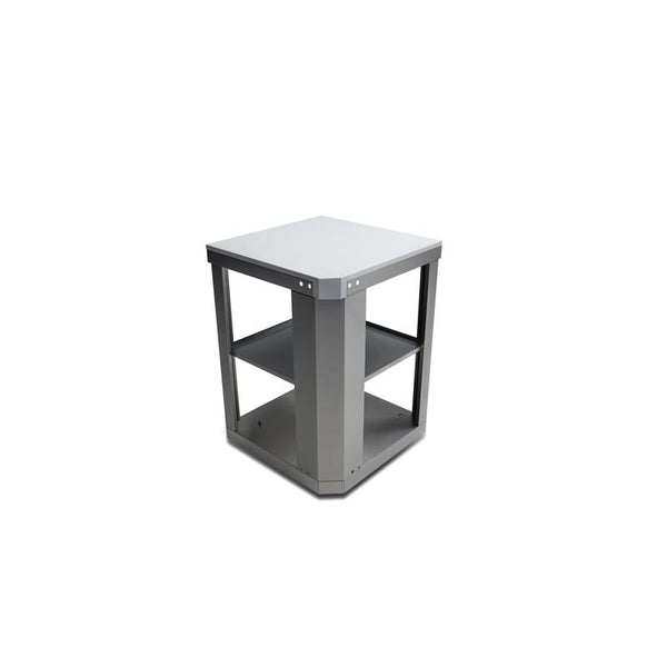 Mesa auxiliar para parrilla Mont Alpi de acero inoxidable de 35 pulgadas de alto x 25 pulgadas de ancho x 25 pulgadas de largo