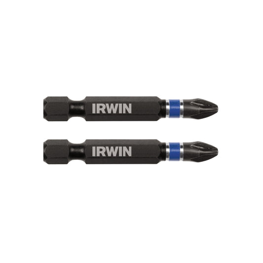 Irwin Impact Performance Series Phillips #2 X 2 in. L Power Bit Steel 2 pc