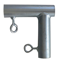 AHC FOL 1 in. Round X 1 in. D Galvanized Carbon Steel 5-1/2 in. L Flat L-Through Connector - Open Box