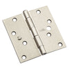 National Hardware 4 in. L Satin Nickel Door Hinge (Pack of 5)