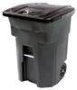 Toter Bear Tough 64 gal Black Plastic Wheeled Garbage Can Lid Included Animal Proof/Animal Resistant