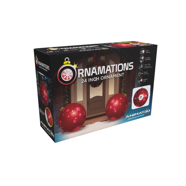 Adorno inflable animado rojo Mindscope (paquete de 12)
