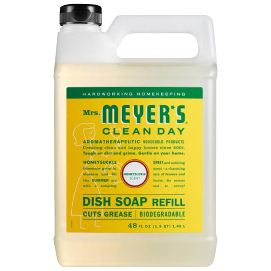 Mrs. Meyer's Clean Day Honeysuckle Scent Liquid Dish Soap Refill 48 oz 1 pk (Pack of 6)
