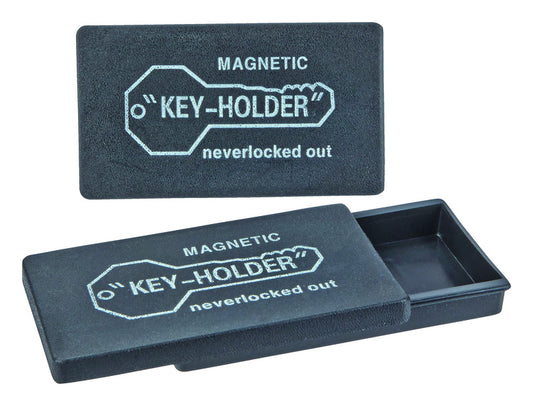 Home Plus Black Plastic Magnetic Key Box (Pack of 12)