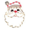 IG Design Red/White Santa Face Silhouette Window Decoration 17 in.