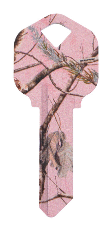Hillman RealTree Pink House/Office Universal Key Blank Single (Pack of 6).