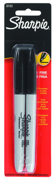 Sharpie Permanent Fine Point Marker Black 10 COUNT BULK FRESH
