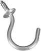 National Hardware 1.5 in. L Silver Stainless Steel Cup Hook 15 lb. cap. 2 pk