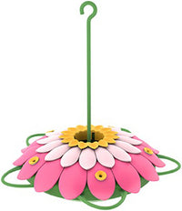 Nature's Way Hummingbird 16 oz Plastic So Real 3D Flower Nectar Feeder 5 ports (Pack of 6).