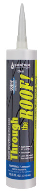 Sashco Through The Roof Clear Elastomeric Roof Sealant 10.5 oz. (Pack of 12)