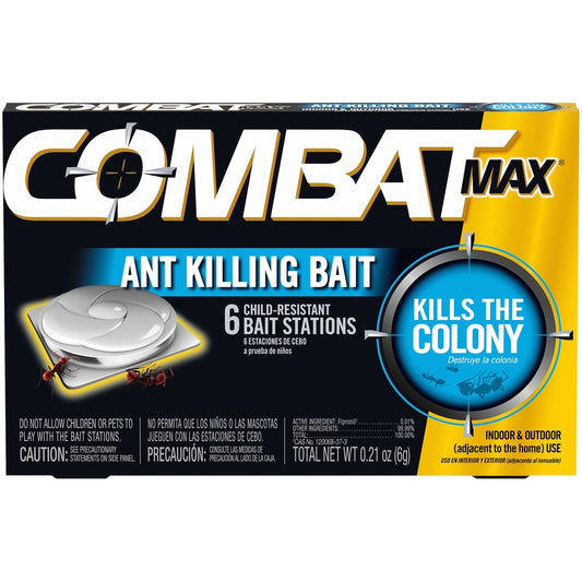 Combat Max Ant Bait Station 6 pk (Pack of 12)