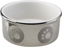 Spot Paw Print Titanium Dog Dish