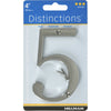 Hillman Distinctions 4 in. Silver Brushed Nickel Screw-On Number 5 1 pc (Pack of 3)