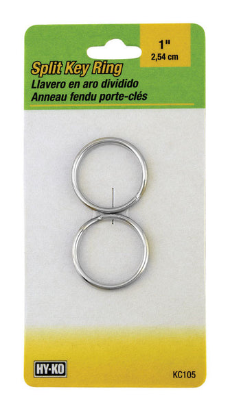 Hy-Ko Key Ring Split 1" Dia. Card / 2 (Pack of 5)