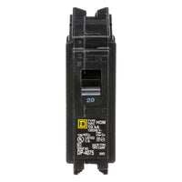 Square D HomeLine 20 amps Plug In Single Pole Circuit Breaker - Deal of The Week