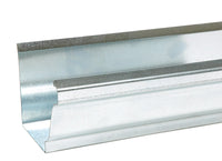 Canalón tipo K de acero galvanizado metálico Amerimax de 3,5 pulg. de alto x 4,25 pulg. de ancho x 120 pulg. de largo (paquete de 10)