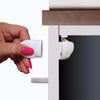 Dreambaby White Plastic Adhesive Magnetic Cabinet Locks 2 pk - Open Box