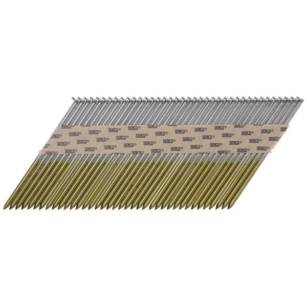 Clavos para marcos en ángulo de 3-1/2 pulg. LX de calibre 16 de Senco, brillantes, 34 grados, paquete de 2500