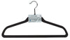 Whitmor 9-5/8 in. H X 1/4 in. W X 17-3/4 in. L Plastic Black Flocked Hanger 5 pk