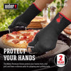 Weber Premium Fabric Grilling Glove Size L XL 6.7 in Wide Heat Resistant for Outdoor Cooking 