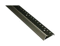 M-D 43886 1-3/8" X 72" Pewter Aluminum Floor/Carpet Gripper With Teeth (Pack of 6)