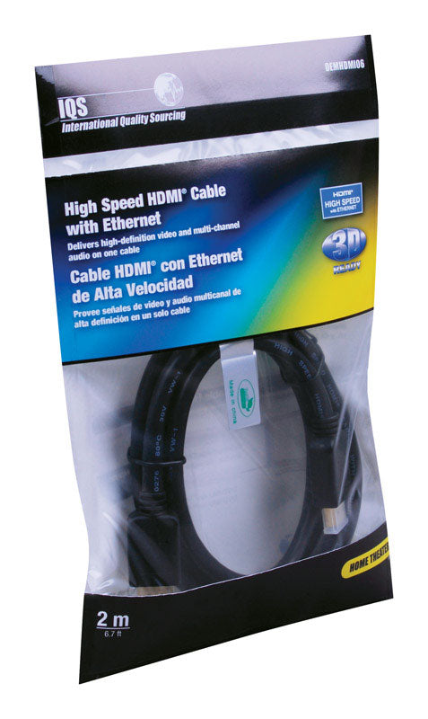 IQS 6 ft. L HDMI Cable HDMI (Pack of 12)