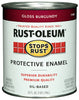 Rust-Oleum Stops Rust Indoor and Outdoor Gloss Burgundy Oil-Based Protective Paint 1 qt