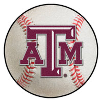 Texas A&M University Baseball Rug - 27in. Diameter