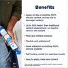 GE Re-New White Silicone Kitchen and Bath Caulk Sealant 9.5 oz (Pack of 12)