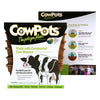 CowPots Seed Starter Pots 4 in Biodegradable Plantable Pots Made from Composted Cow Manure 12 pk